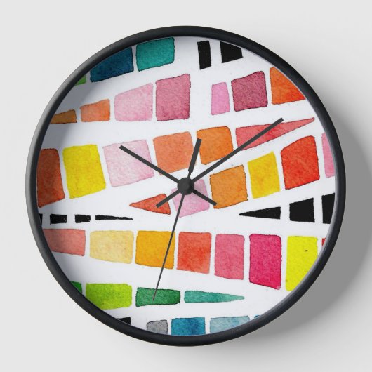 Handgeschilderd watercolor geometrisch patroon (Voorkant)