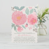 Handgeschilderd waterverf, bruin of baby shower kaart (Staand voorkant)