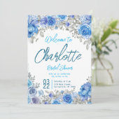 Handgeschilderd Waterverf Floral Vrijgezellenfeest Kaart (Staand voorkant)