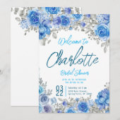 Handgeschilderd Waterverf Floral Vrijgezellenfeest Kaart (Voorkant / Achterkant)