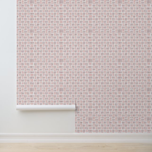 Handgeschilderd Waterverf geometrisch patroon Behang (Applicatie)