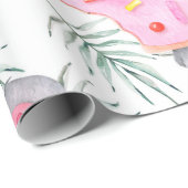 Handgeschilderd waterverf patroon met koala tropic cadeaupapier (Rol Hoek)