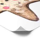 Handgeschilderd Waterverf Zee. Poster (Hoek)