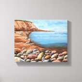 Handgeschilderd Zee Scape Canvas Afdruk (Voorkant)