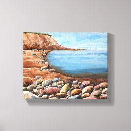 Handgeschilderd Zee Scape Canvas Afdruk