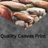 Handgeschilderd zeegezicht canvas afdruk