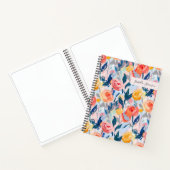 Handgeschilderde Abstracte bloem gepersonaliseerd Notitieboek (Binnen)