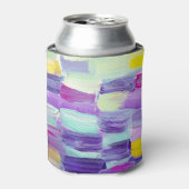 Handgeschilderde Abstracte kunstachtergrond Blikjeskoeler (Blikje Voorkant)