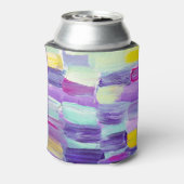 Handgeschilderde Abstracte kunstachtergrond Blikjeskoeler (Blikje Achterkant)