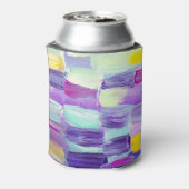 Handgeschilderde Abstracte kunstachtergrond Blikjeskoeler (Blikje Achterkant)
