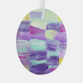 Handgeschilderde Abstracte kunstachtergrond Glas Ornament (Voorkant Rechts)