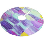 Handgeschilderde Abstracte kunstachtergrond Kerstboom Rok (Gekanteld)