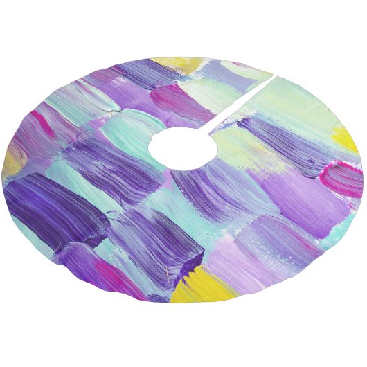 Handgeschilderde Abstracte kunstachtergrond Kerstboom Rok (Gekanteld)