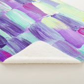 Handgeschilderde Abstracte kunstachtergrond Sherpa Deken (3/4)