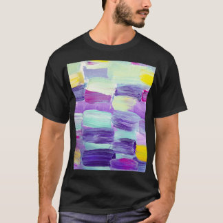 Handgeschilderde Abstracte kunstachtergrond T-shirt