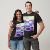 Handgeschilderde Abstracte kunstachtergrond T-shirt (Unisex)