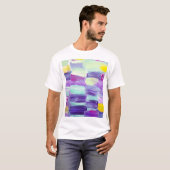 Handgeschilderde Abstracte kunstachtergrond T-shirt (Voorkant volledig)