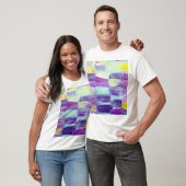 Handgeschilderde Abstracte kunstachtergrond T-shirt (Unisex)