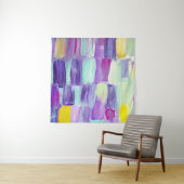 Handgeschilderde Abstracte kunstachtergrond Wandkleed (In Situ (horizontaal))