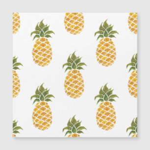 Handgeschilderde ananas, waterverf achtergrond.