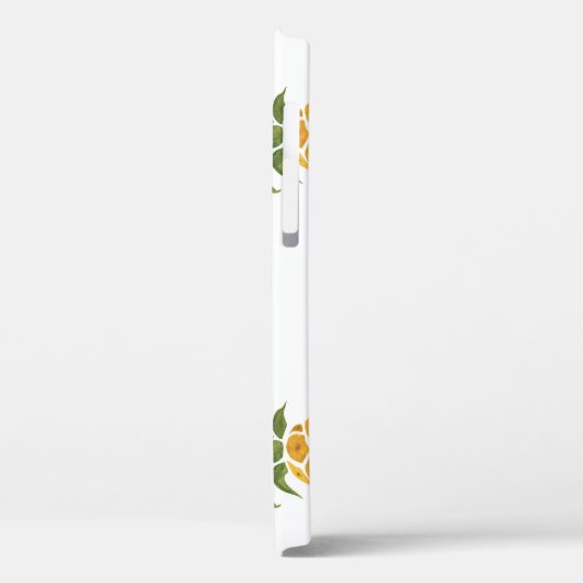 Handgeschilderde ananas, waterverf achtergrond. Case-Mate iPhone case (Achterkant / Links)