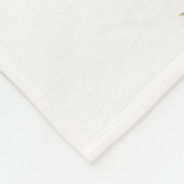 Handgeschilderde ananas, waterverf achtergrond. fleece deken (Hoek)