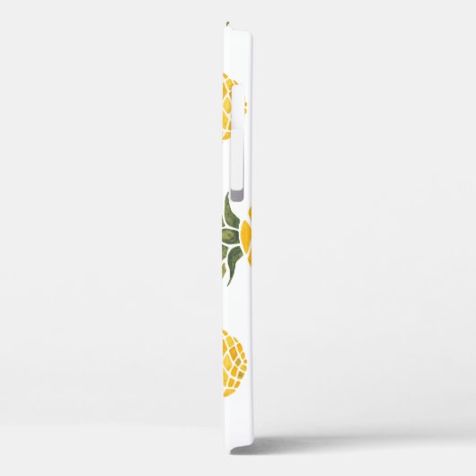 Handgeschilderde ananas: Waterverf naadloos. Case-Mate iPhone Case (Achterkant / Links)