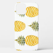Handgeschilderde ananas: Waterverf naadloos. Case-Mate iPhone Case (Achterkant)