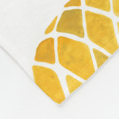 Handgeschilderde ananas: Waterverf naadloos. Fleece Deken (Hoek)