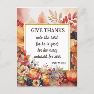 handgeschilderde aquarel op maat thanksgiving feestdagenkaart