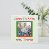 Handgeschilderde besneeuwde winterbomen FOTOKAART Feestdagenkaart (Staand voorkant)