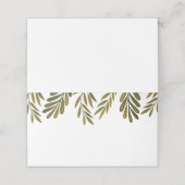 Handgeschilderde bladeren Plaats kaart Plaatskaartje (Buitenkant ongevouwen)