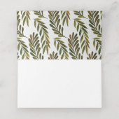 Handgeschilderde bladeren Plaats kaart Plaatskaartje (Binnenkant ongevouwen)