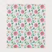Handgeschilderde Bloemen Gastnaam Plaats Kaart Visitekaartje (Binnenkant ongevouwen)