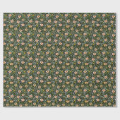 Handgeschilderde bloemstukken: donker waterverf. cadeaupapier (Vlak)