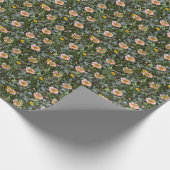 Handgeschilderde bloemstukken: donker waterverf. cadeaupapier (Hoek)