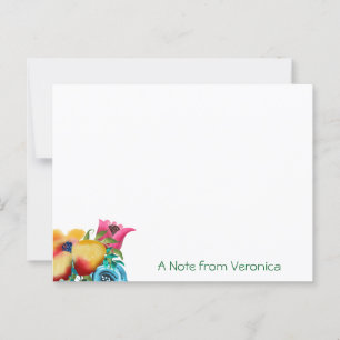Handgeschilderde BLOOM Spring Bloemen Bloemen Briefkaart