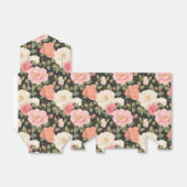 Handgeschilderde blos & ivoren Rozen weelderig gro Bedankdoosjes (Uitgevouwen)