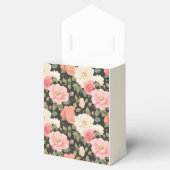 Handgeschilderde blos & ivoren Rozen weelderig gro Bedankdoosjes (Geopend)