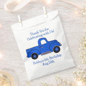 Handgeschilderde  Blue Truck Bedankzakje (Geknipt)
