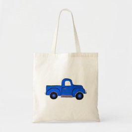 Handgeschilderde Blue Truck Design Multi Purpose T Tote Bag