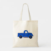 Handgeschilderde Blue Truck Design Multi Purpose T Tote Bag (Achterkant)