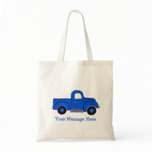 Handgeschilderde Blue Truck Design Multi Purpose T
