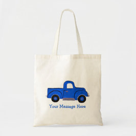 Handgeschilderde Blue Truck Design Multi Purpose T Tote Bag