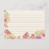 Handgeschilderde Boho Waterverf Vrijgezellenfeest  Informatiekaartje (Achterkant)