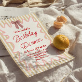 Handgeschilderde boog Lijst strepen Verjaardagsdin Kaart