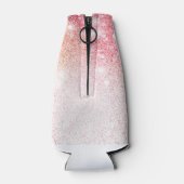 Handgeschilderde Bunny glitter Schattige Flesjeskoeler (Achterkant)