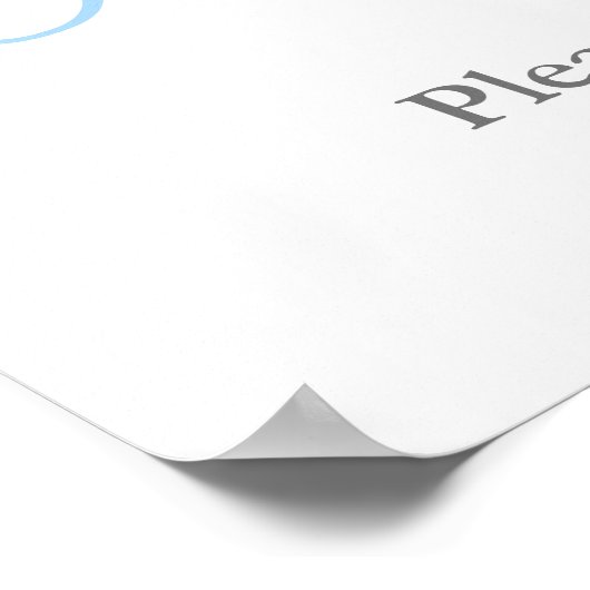 Handgeschilderde Buxus Topiary Trouw Bruidsborrel  Poster (Hoek)