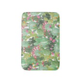 Handgeschilderde cactus: woestijngroen badmat (Voorkant Verticaal)