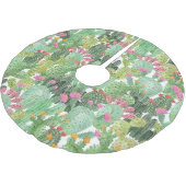 Handgeschilderde cactus: woestijngroen kerstboom rok (Gekanteld)